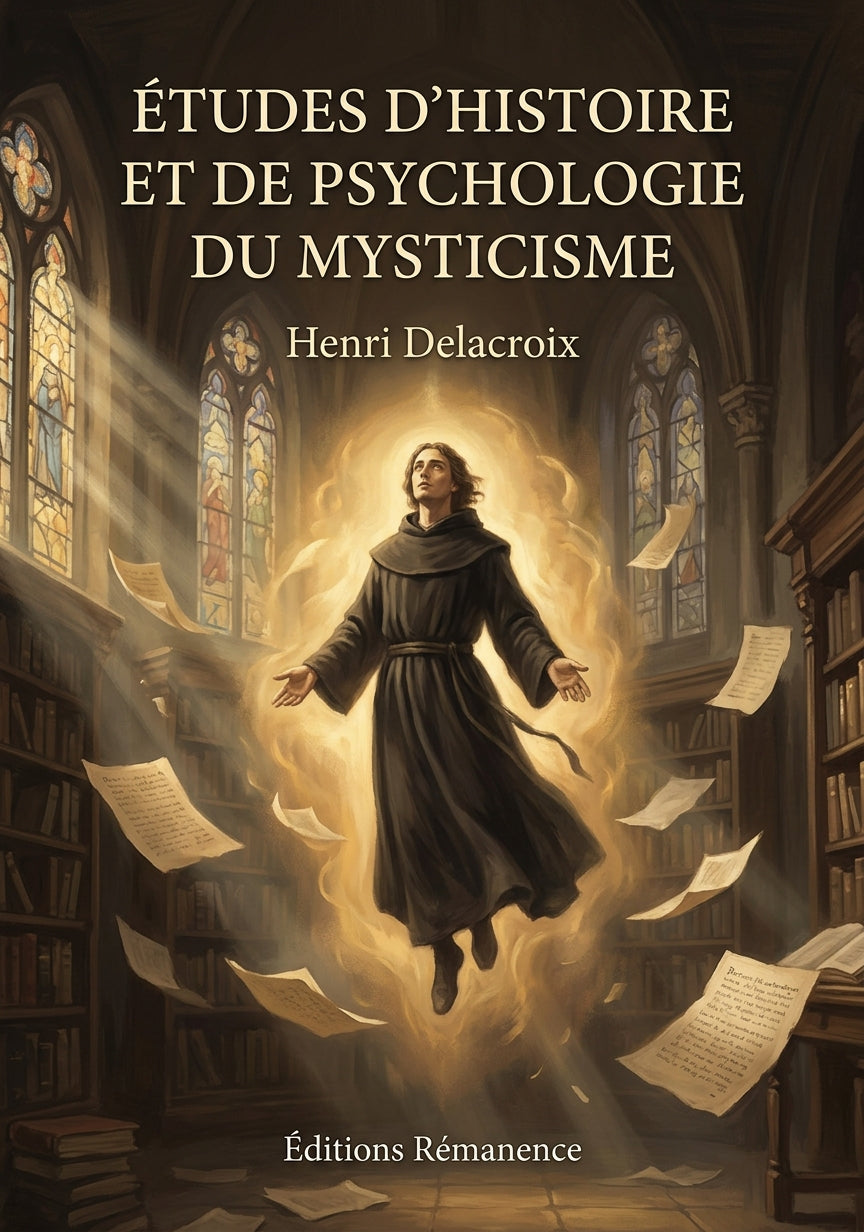 Livre Études d’histoire et de psychologie du mysticisme par Henri Delacroix - Couverture - Editions Remanence