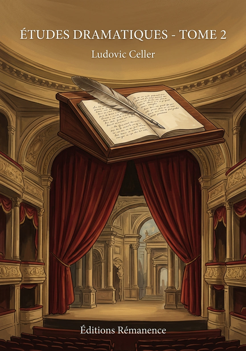Livre Études dramatiques - Tome 2 par Ludovic Celler - Couverture - Editions Remanence