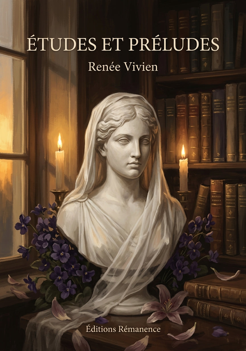 Livre Études et Préludes par Renée Vivien - Couverture - Editions Remanence