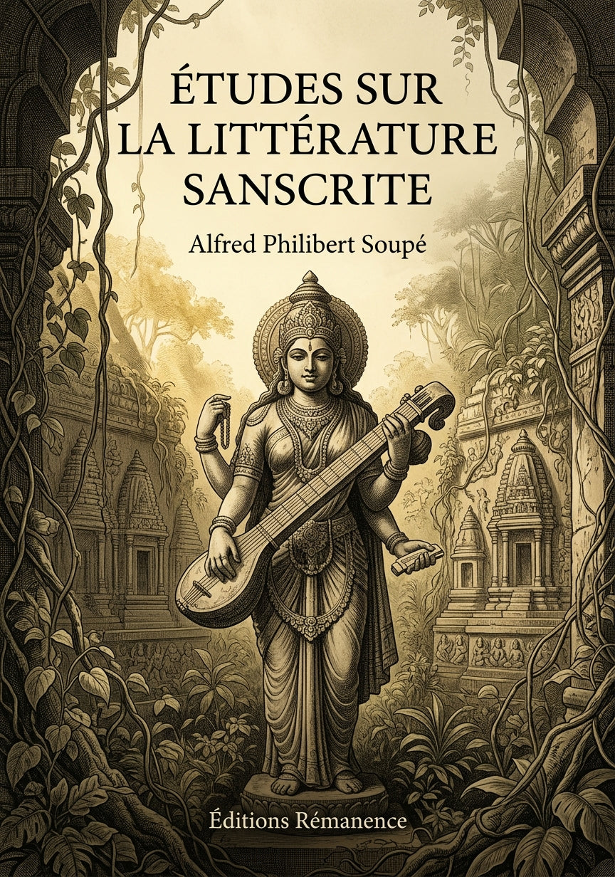Livre Études sur la littérature sanscrite par Alfred Philibert Soupé - Couverture - Editions Remanence