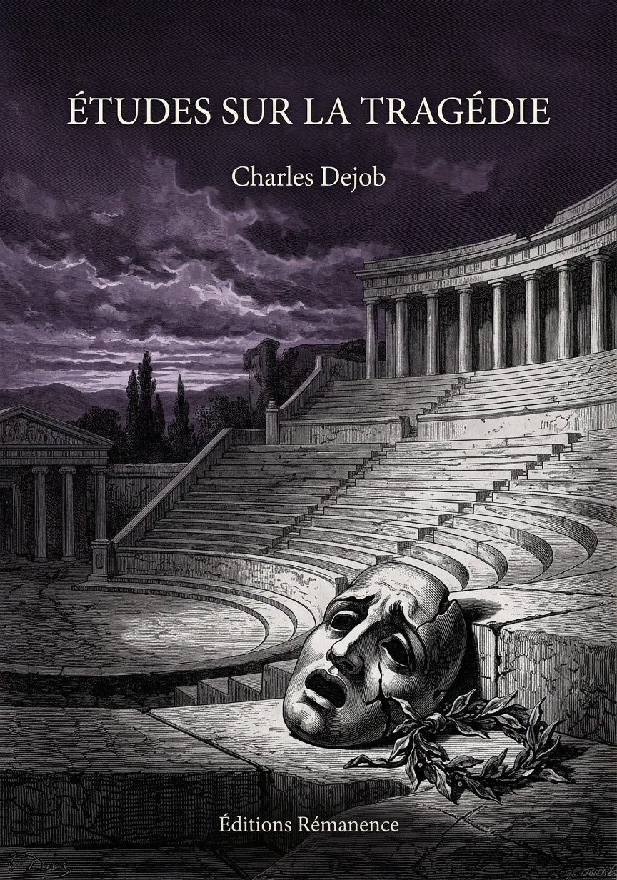 Livre Études sur la tragédie par Charles Dejob - Couverture - Editions Remanence