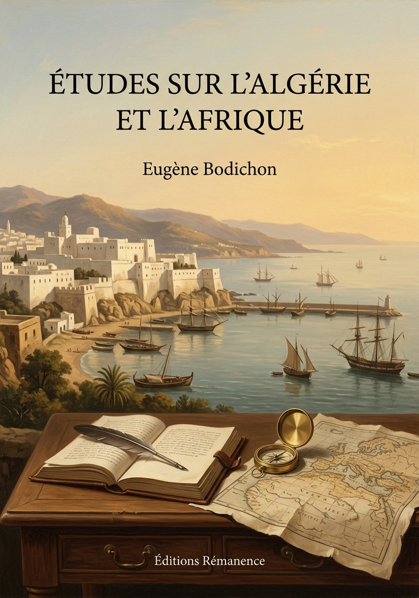 Livre Études sur l’Algérie et l’Afrique par Eugène Bodichon - Couverture - Editions Remanence