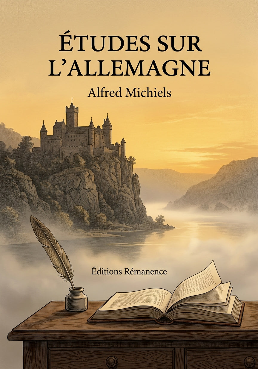 Livre Études sur l’Allemagne par Alfred Michiels - Couverture - Editions Remanence