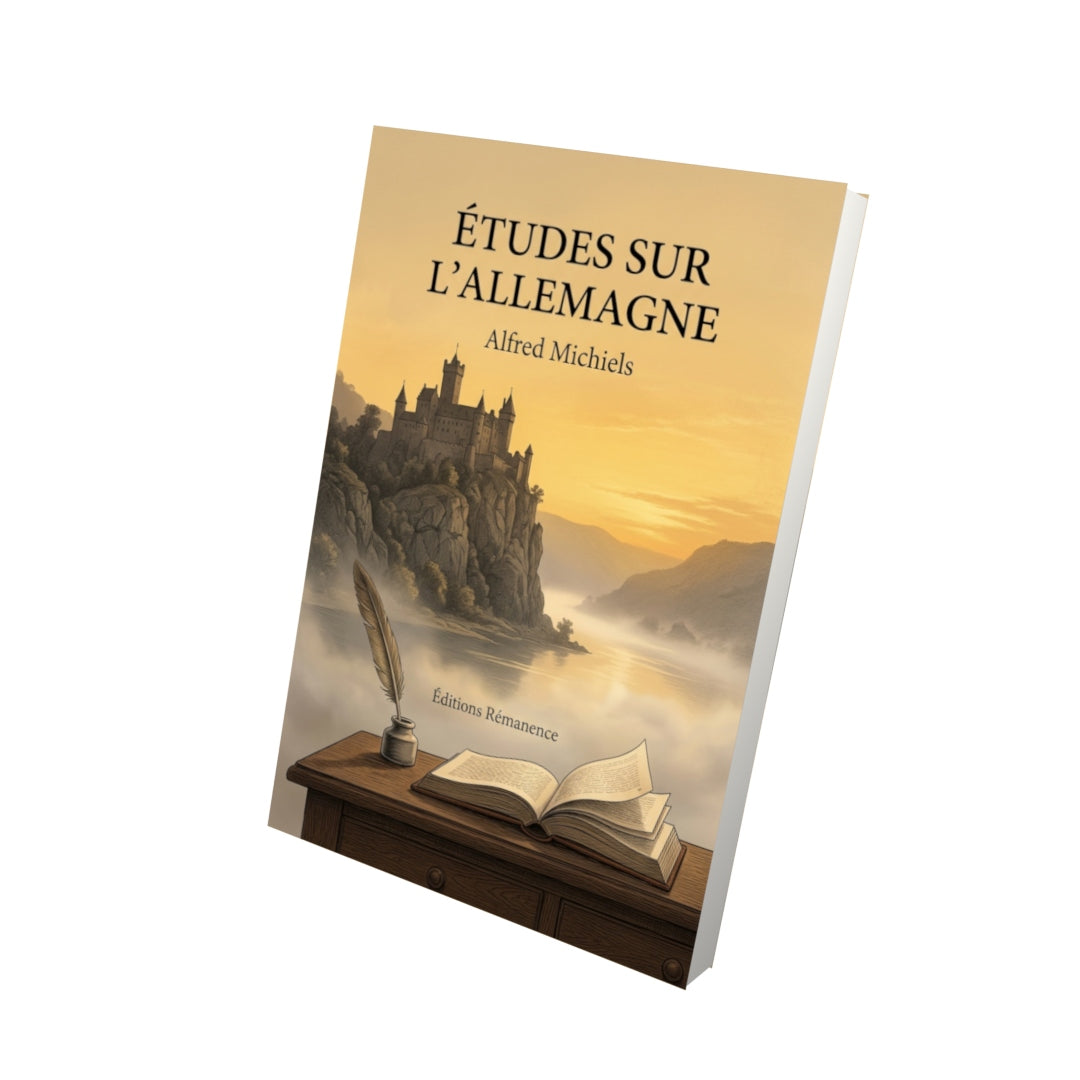 Livre Études sur l’Allemagne par Alfred Michiels - Vue 3D - Editions Remanence