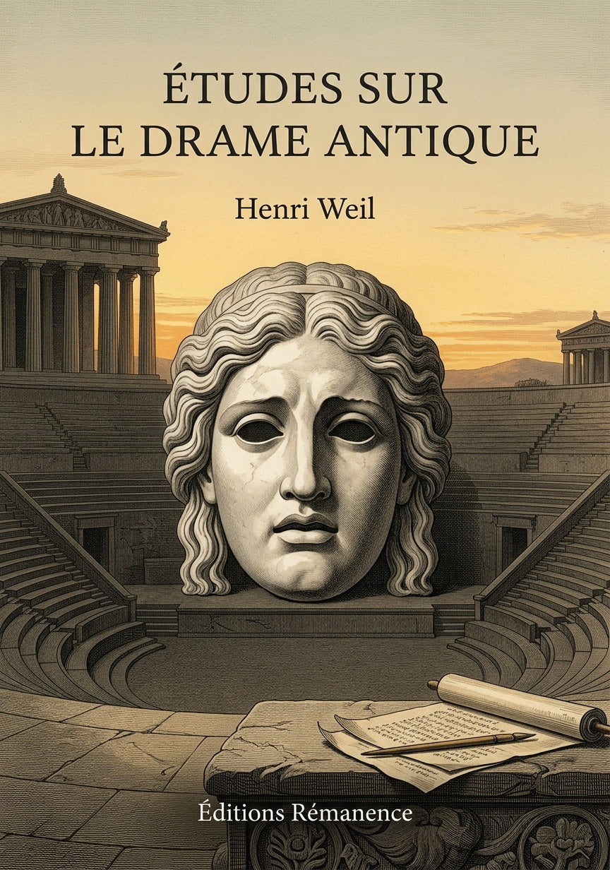 Livre Études sur le drame antique par Henri Weil - Couverture - Editions Remanence