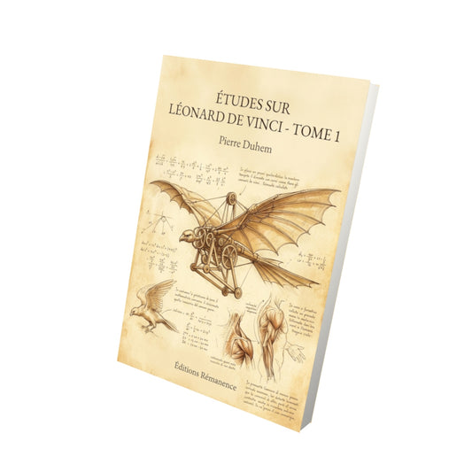 Livre Études sur Léonard de Vinci - Tome 1 par Pierre Duhem - Vue 3D - Editions Remanence