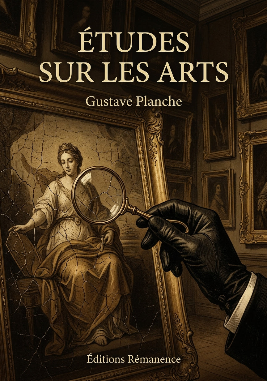 Livre Études sur les arts par Gustave Planche - Couverture - Editions Remanence