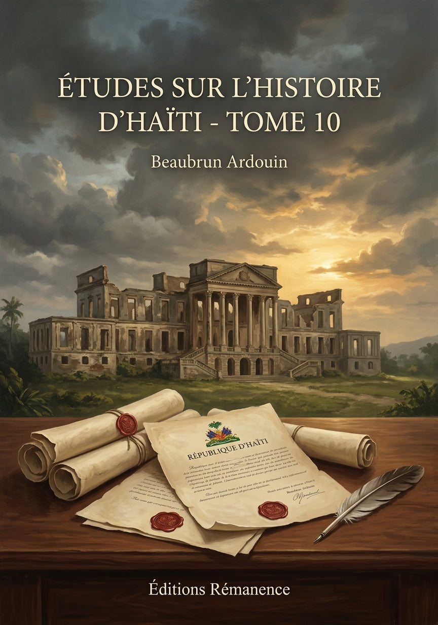 Livre Études sur l’histoire d’Haïti - Tome 10 par Beaubrun Ardouin - Couverture - Editions Remanence