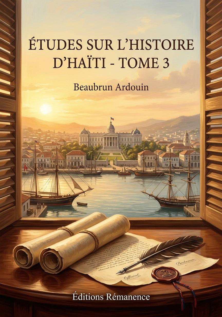 Livre Études sur l’histoire d’Haïti - Tome 3 par Beaubrun Ardouin - Couverture - Editions Remanence
