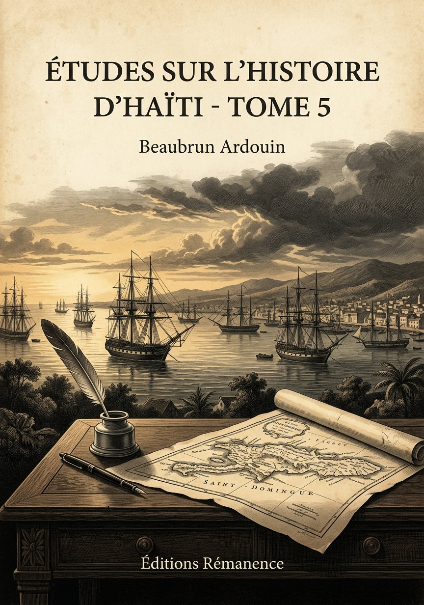Livre Études sur l’histoire d’Haïti - Tome 5 par Beaubrun Ardouin - Couverture - Editions Remanence