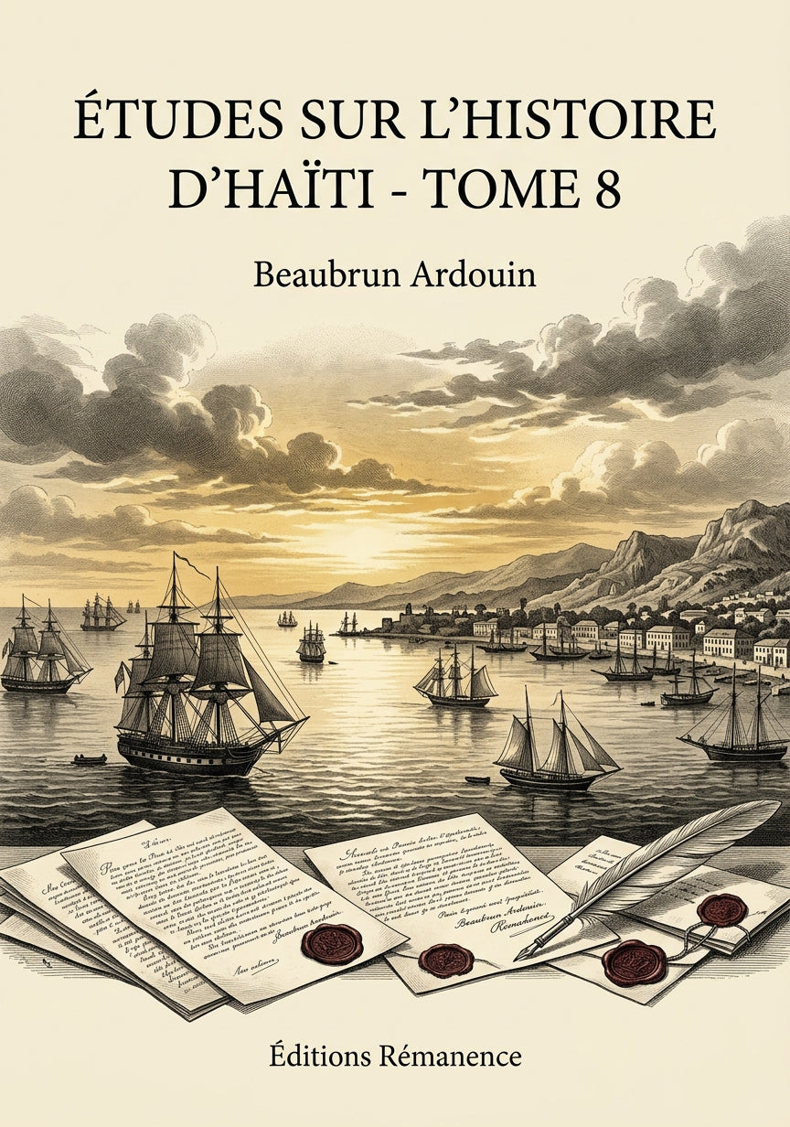 Livre Études sur l’histoire d’Haïti - Tome 8 par Beaubrun Ardouin - Couverture - Editions Remanence