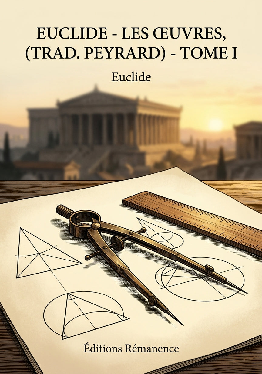 Livre Euclide - Les Œuvres, (trad. Peyrard) - Tome II par Euclide - Couverture - Editions Remanence