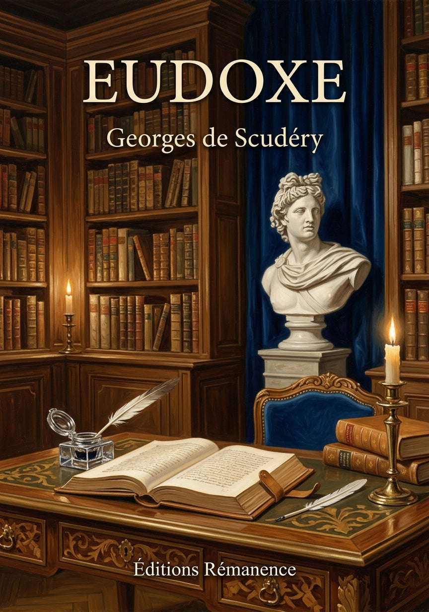Livre Eudoxe par Georges de Scudéry - Couverture - Editions Remanence