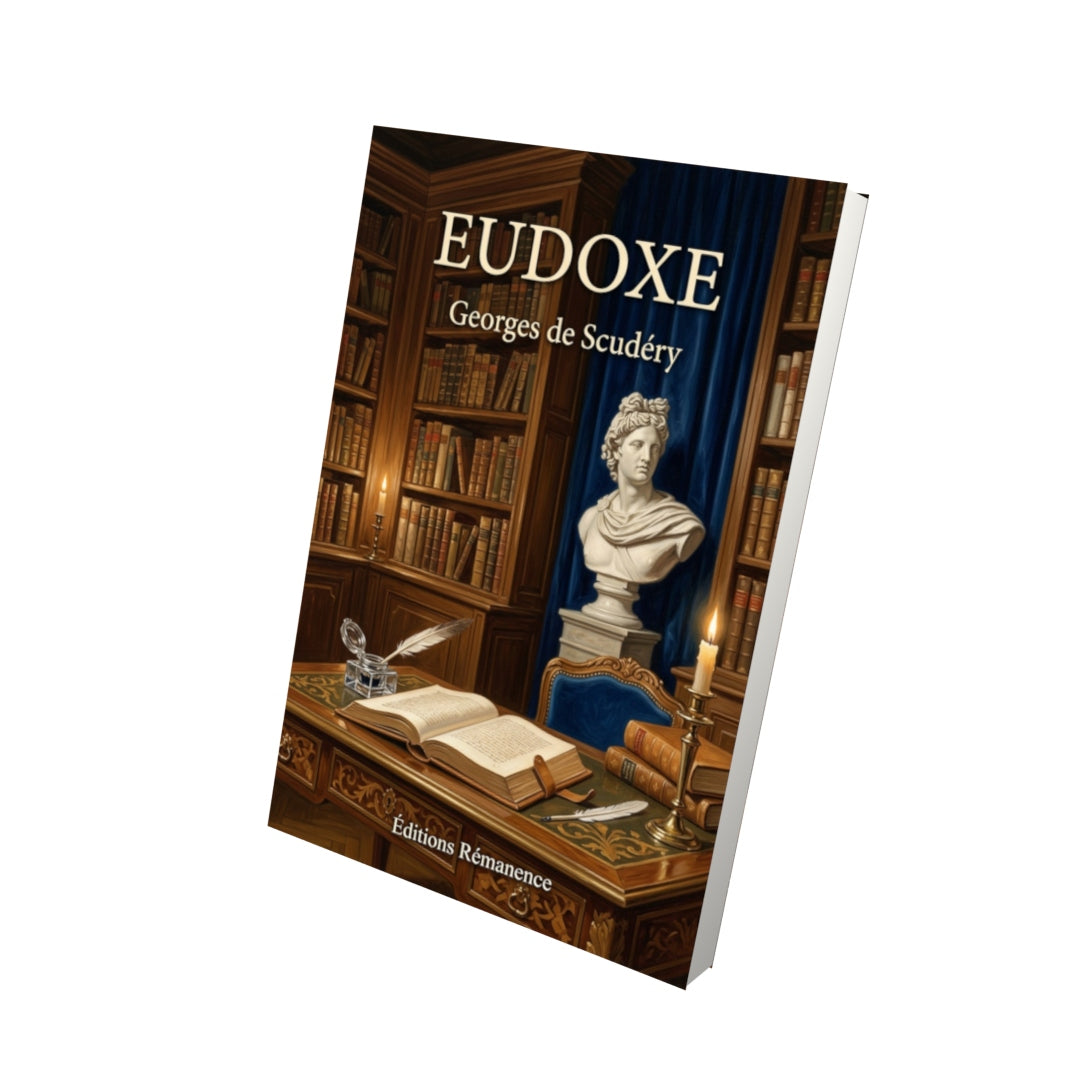 Livre Eudoxe par Georges de Scudéry - Vue 3D - Editions Remanence