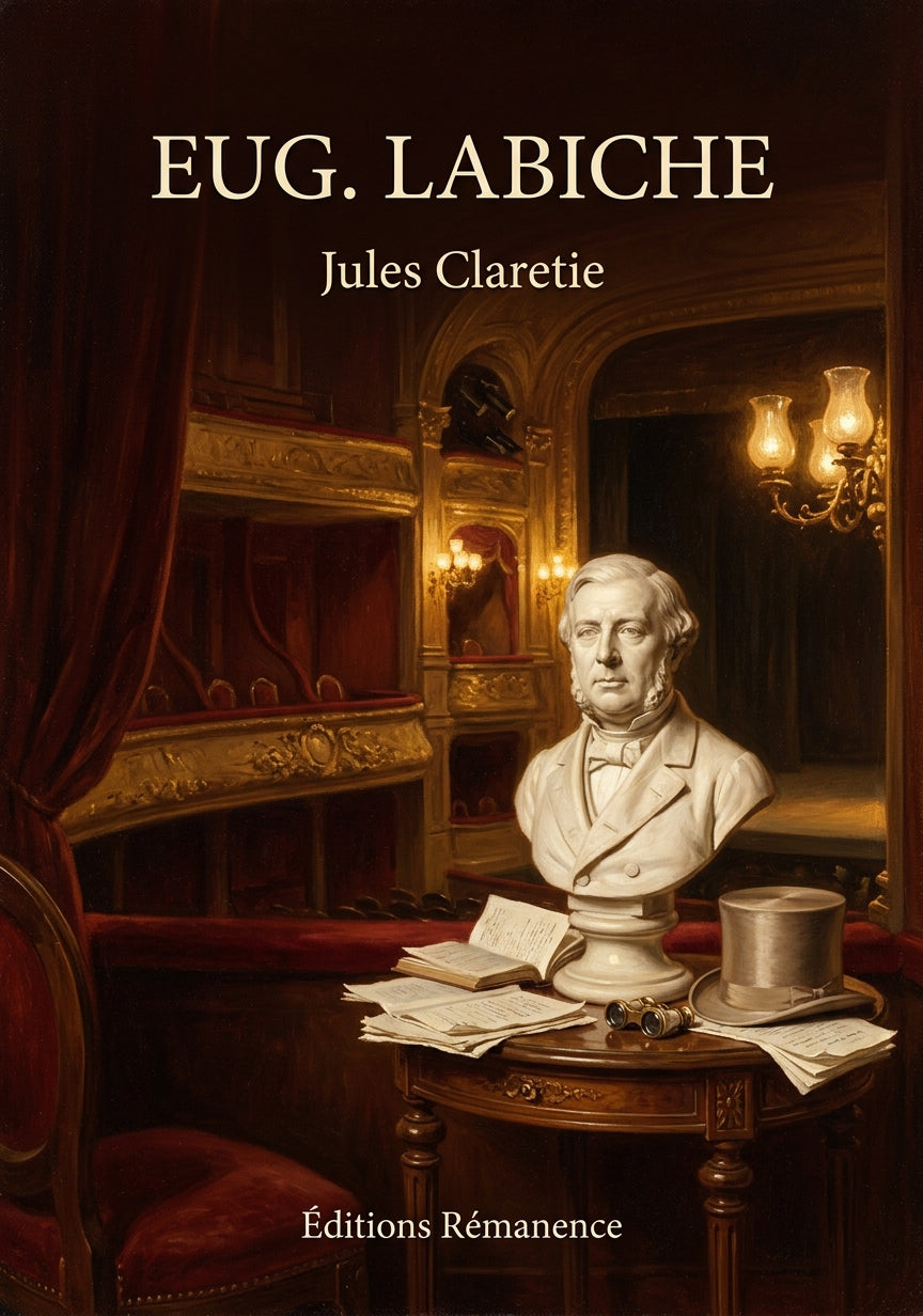 Livre Eug. Labiche par Jules Claretie - Couverture - Editions Remanence