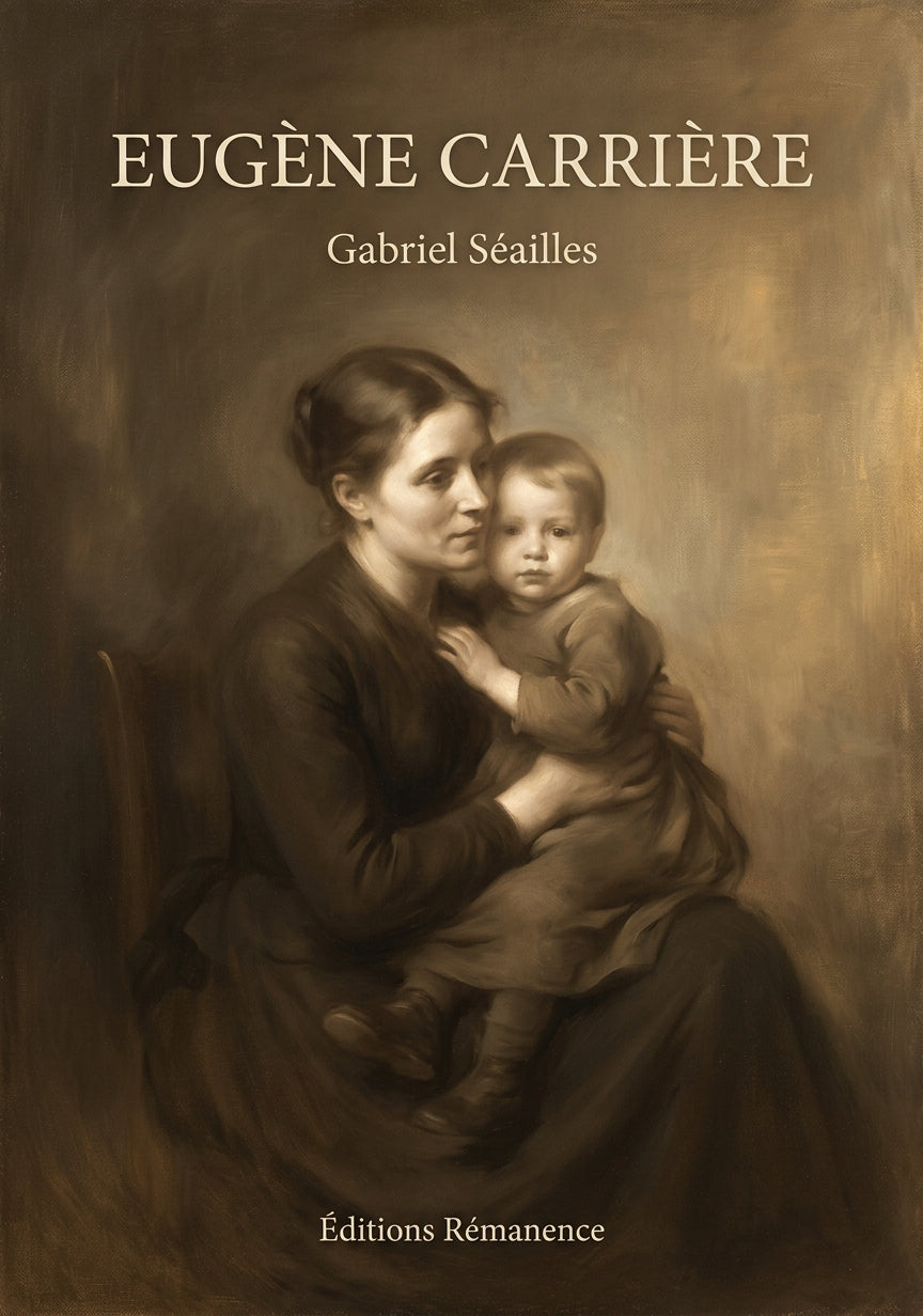 Livre Eugène Carrière par Gabriel Séailles - Couverture - Editions Remanence