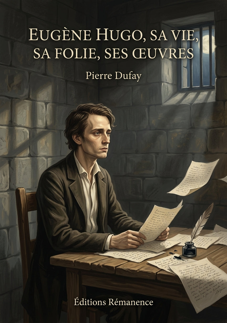 Livre Eugène Hugo, sa vie, sa folie, ses œuvres par Pierre Dufay - Couverture - Editions Remanence