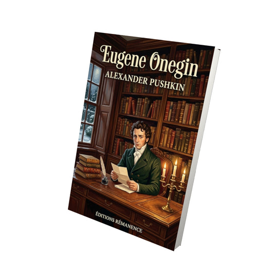 Livre Eugene Onegin – Alexander Pushkin - Vue 3D - Editions Remanence