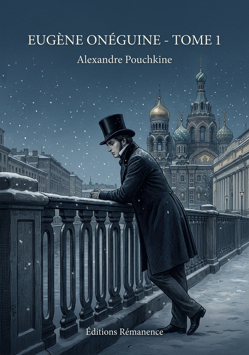 Livre Eugène Onéguine - Tome 1 par Alexandre Pouchkine - Couverture - Editions Remanence