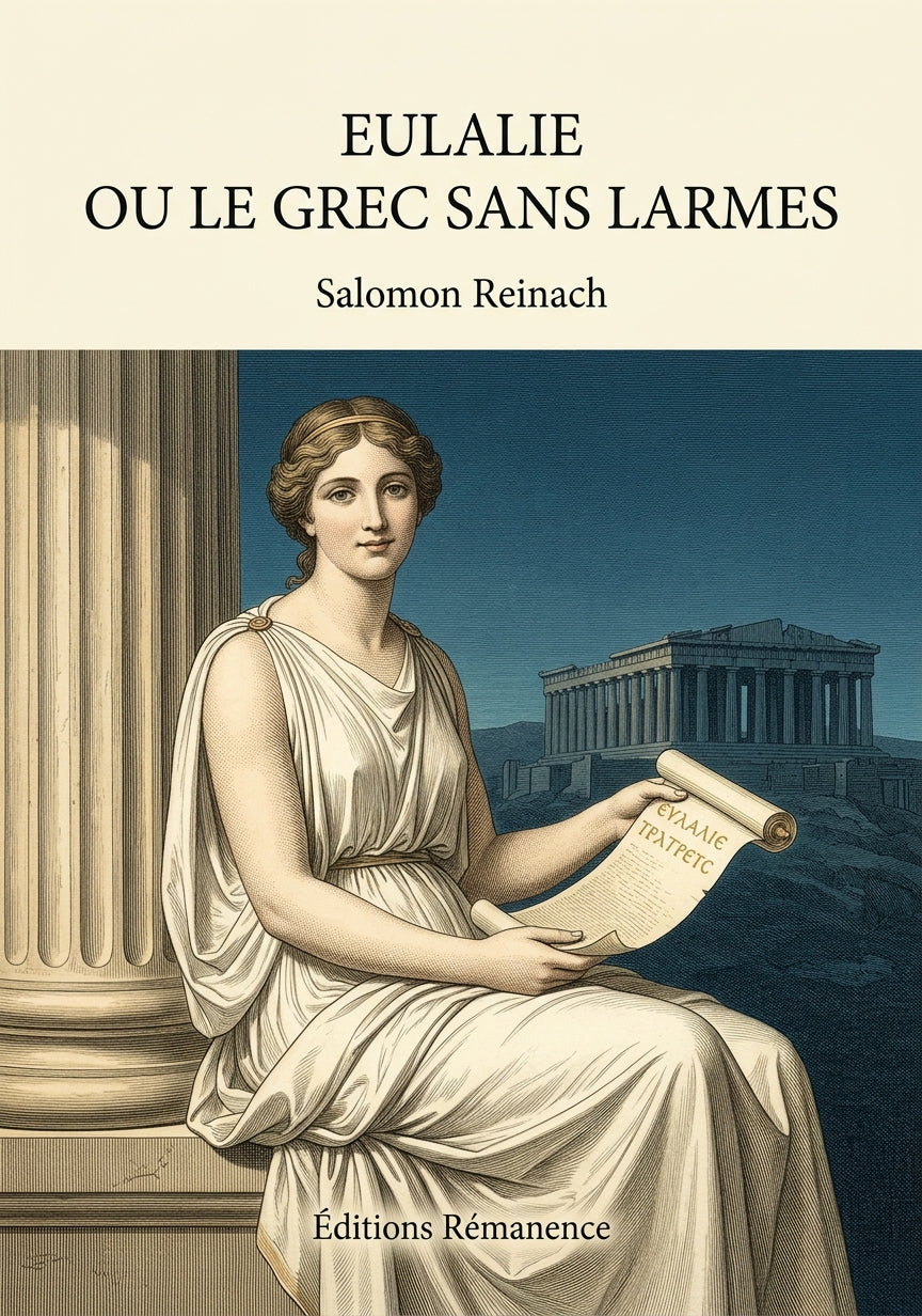 Livre Eulalie ou le grec sans larmes par Salomon Reinach - Couverture - Editions Remanence