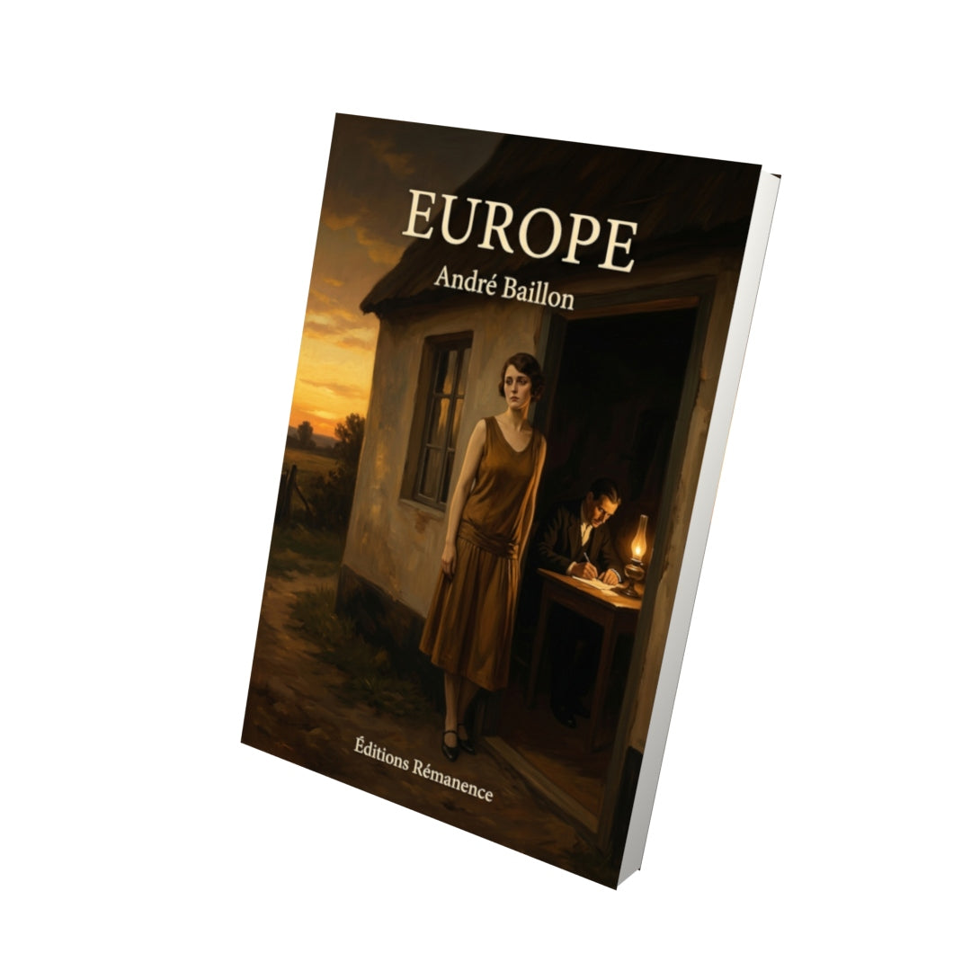 Livre Europe par André Baillon - Vue 3D - Editions Remanence
