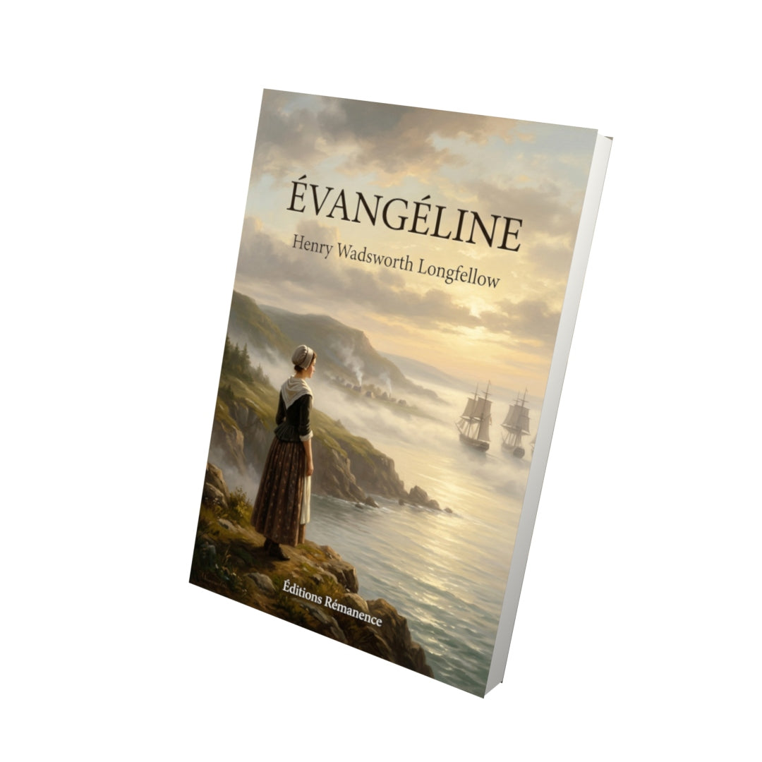 Livre Évangéline par Henry Wadsworth Longfellow - Vue 3D - Editions Remanence