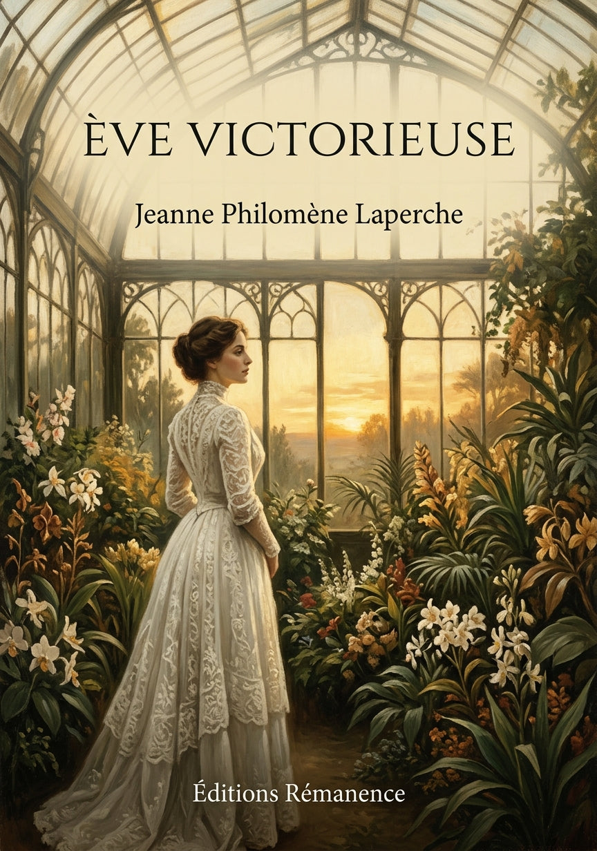 Livre Ève victorieuse par Jeanne Philomène Laperche - Couverture - Editions Remanence