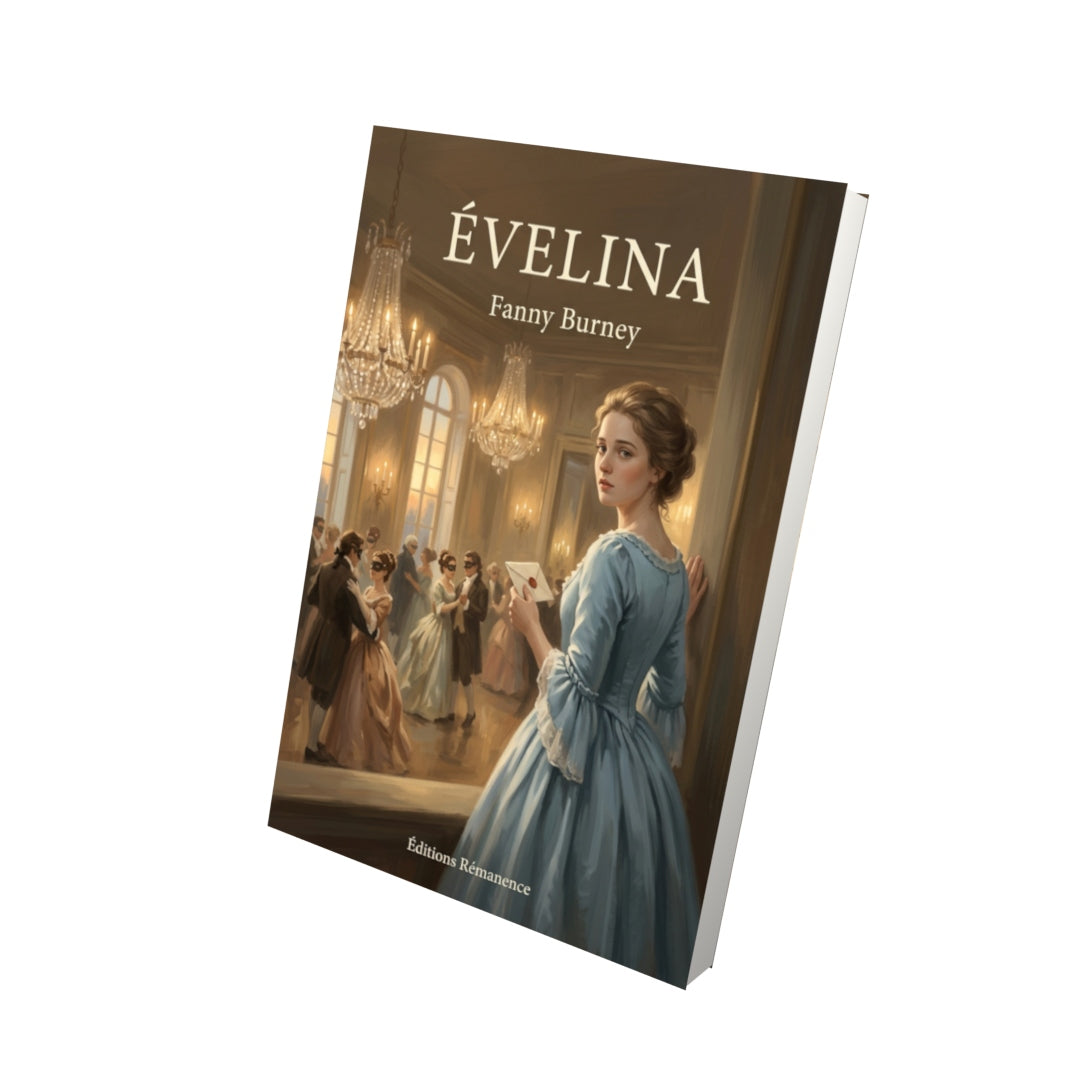Livre Évelina par Fanny Burney - Vue 3D - Editions Remanence