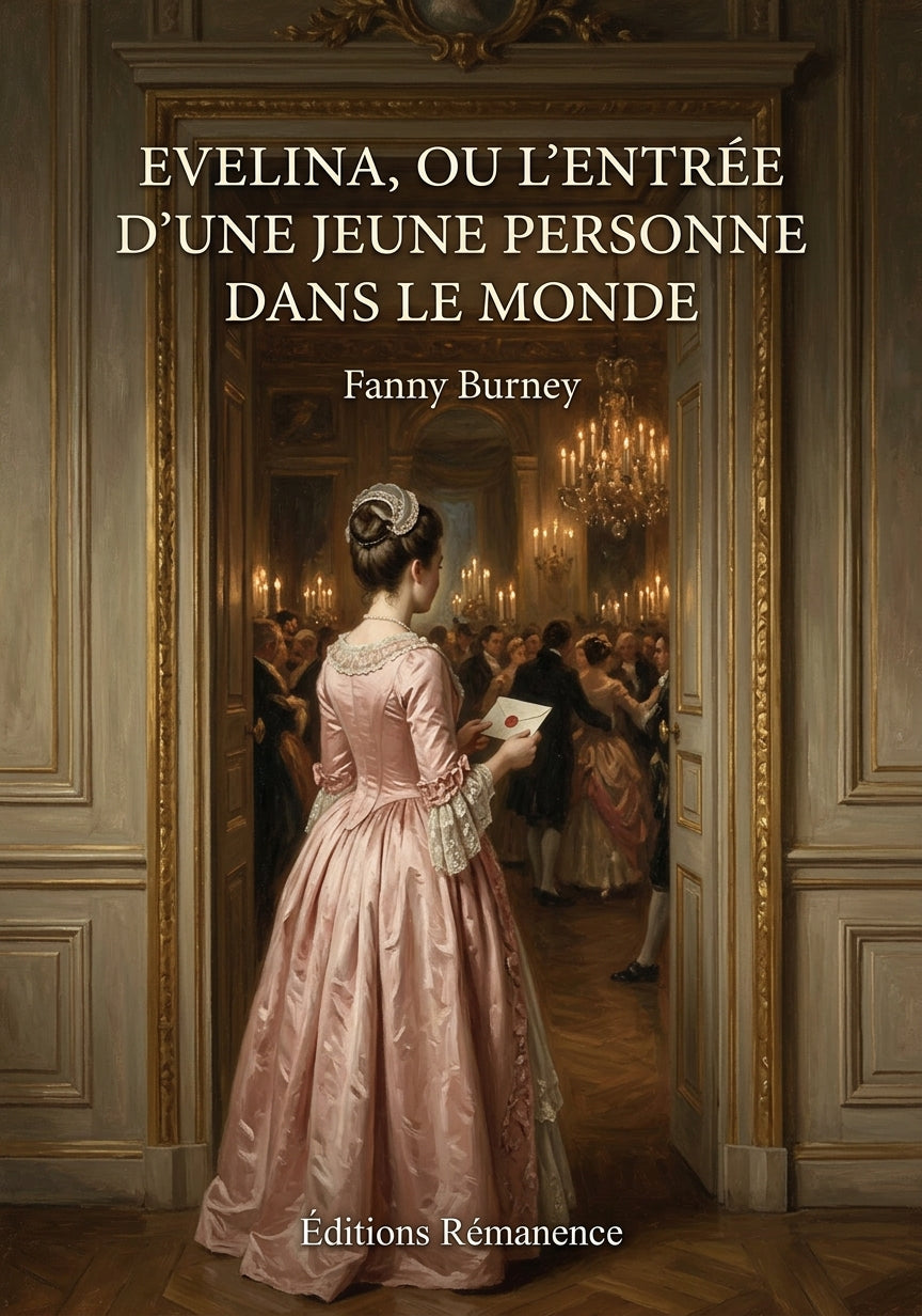 Livre Evelina, ou l’Entrée d’une jeune personne dans le monde par Fanny Burney - Couverture - Editions Remanence