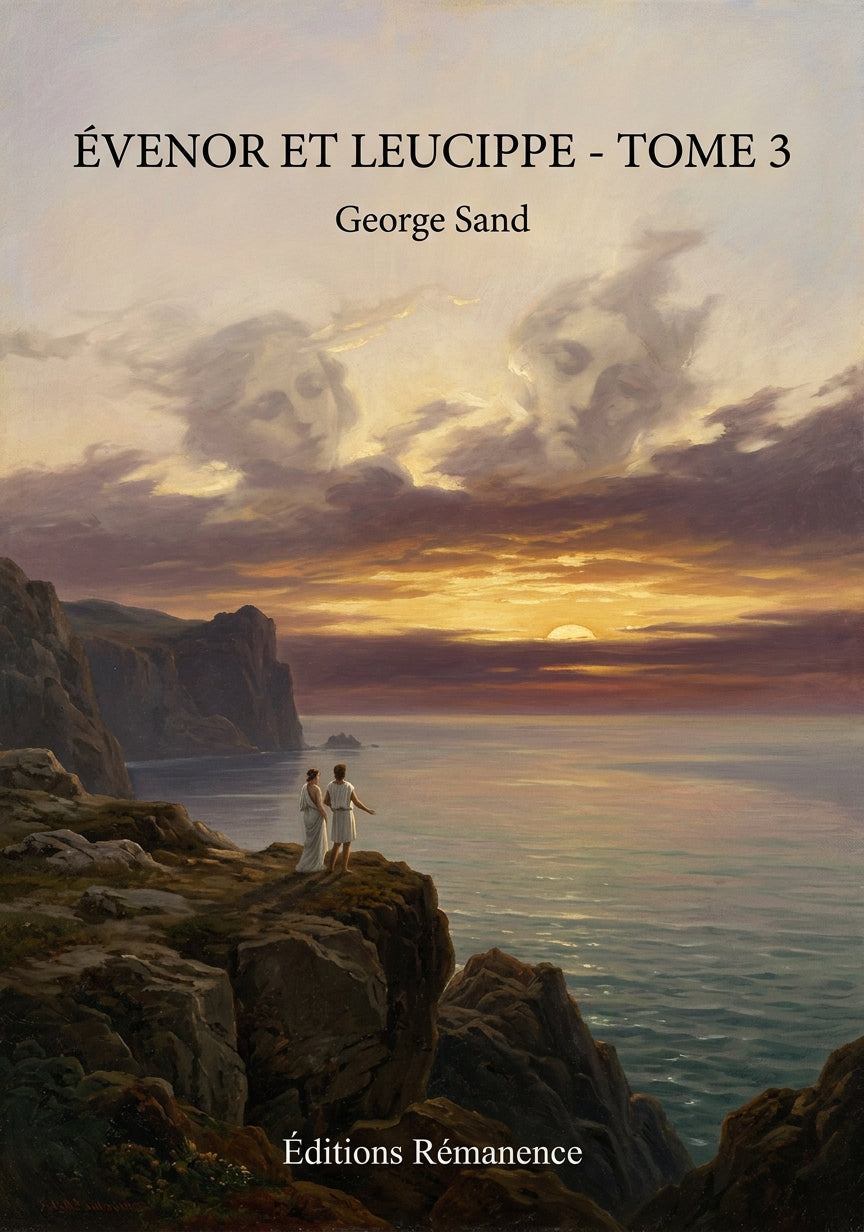 Livre Évenor et Leucippe - Tome 3 par George Sand - Couverture - Editions Remanence