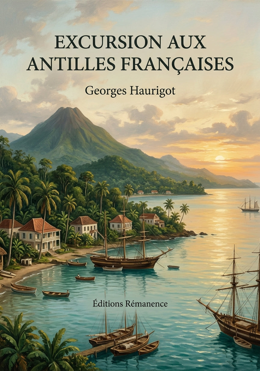 Livre Excursion aux Antilles françaises par Georges Haurigot - Couverture - Editions Remanence