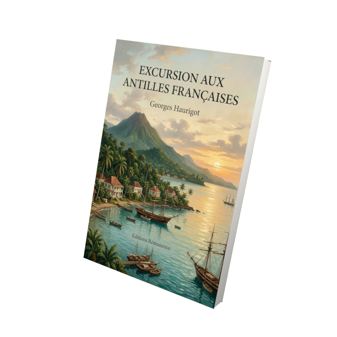 Livre Excursion aux Antilles françaises par Georges Haurigot - Vue 3D - Editions Remanence