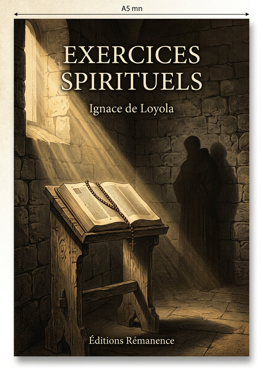 Livre Exercices spirituels par Ignace de Loyola - Couverture - Editions Remanence