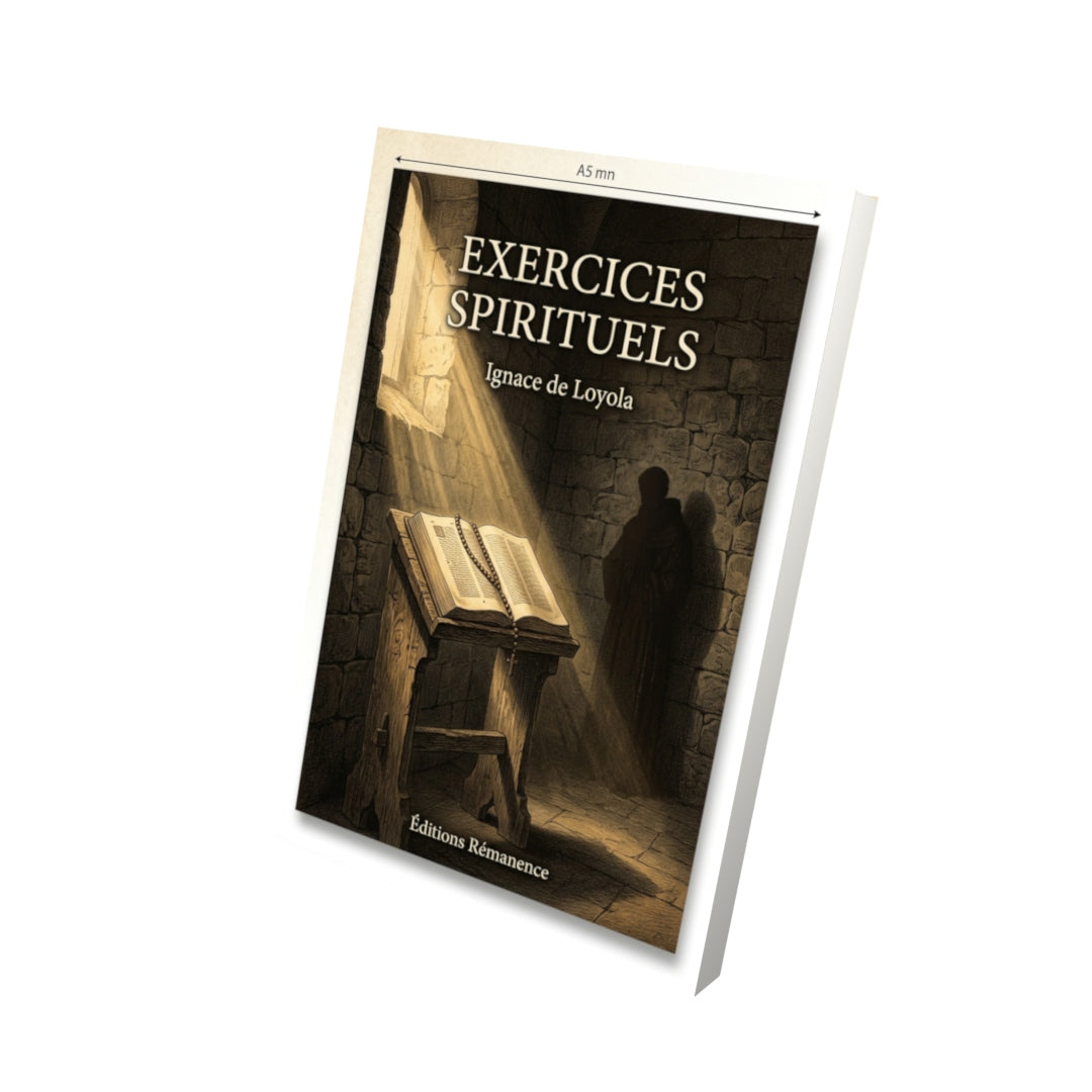 Livre Exercices spirituels par Ignace de Loyola - Vue 3D - Editions Remanence