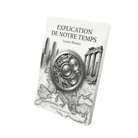 Livre Explication de notre temps - Lucien Romier - Vue 3D - Editions Remanence