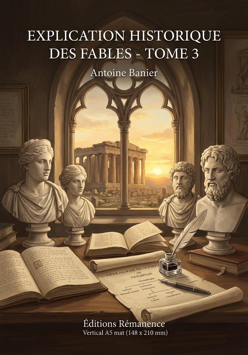 Livre Explication historique des fables - Tome 7 par Antoine Banier - Couverture - Editions Remanence
