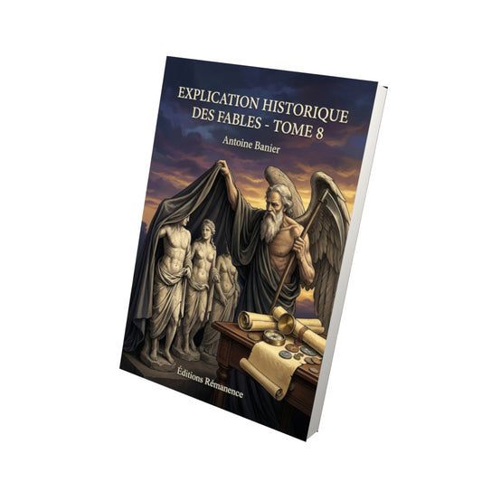 Livre Explication historique des fables - Tome 8 par Antoine Banier - Vue 3D - Editions Remanence