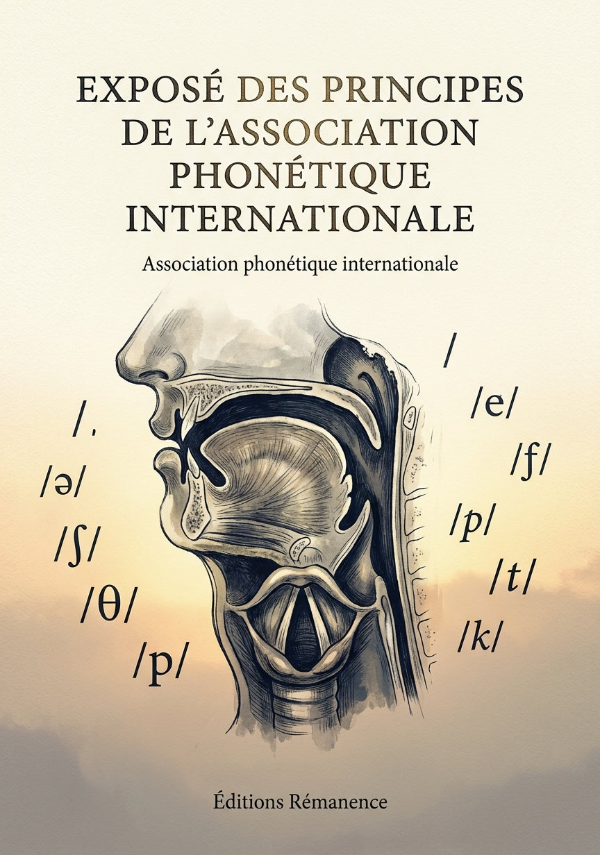 Livre Exposé des principes de l’Association phonétique internationale par Association phonétique internationale - Couverture - Editions Remanence