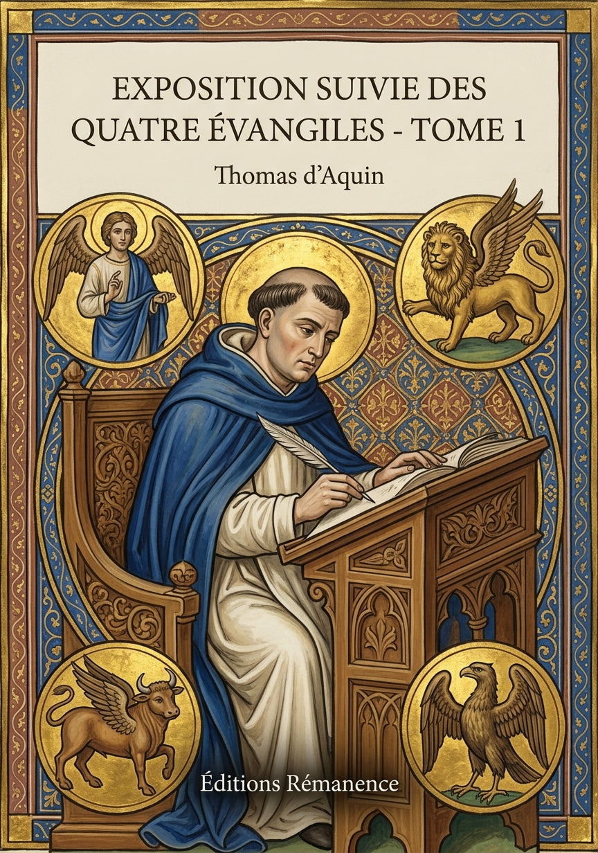 Livre Exposition suivie des quatre Évangiles - Tome 6 par Thomas d’Aquin - Couverture - Editions Remanence
