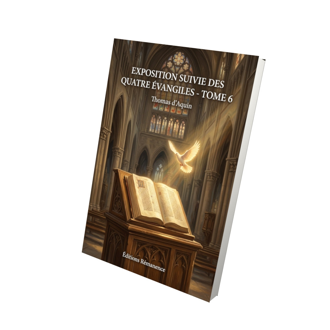 Livre Exposition suivie des quatre Évangiles - Tome 6 par Thomas d’Aquin - Vue 3D - Editions Remanence