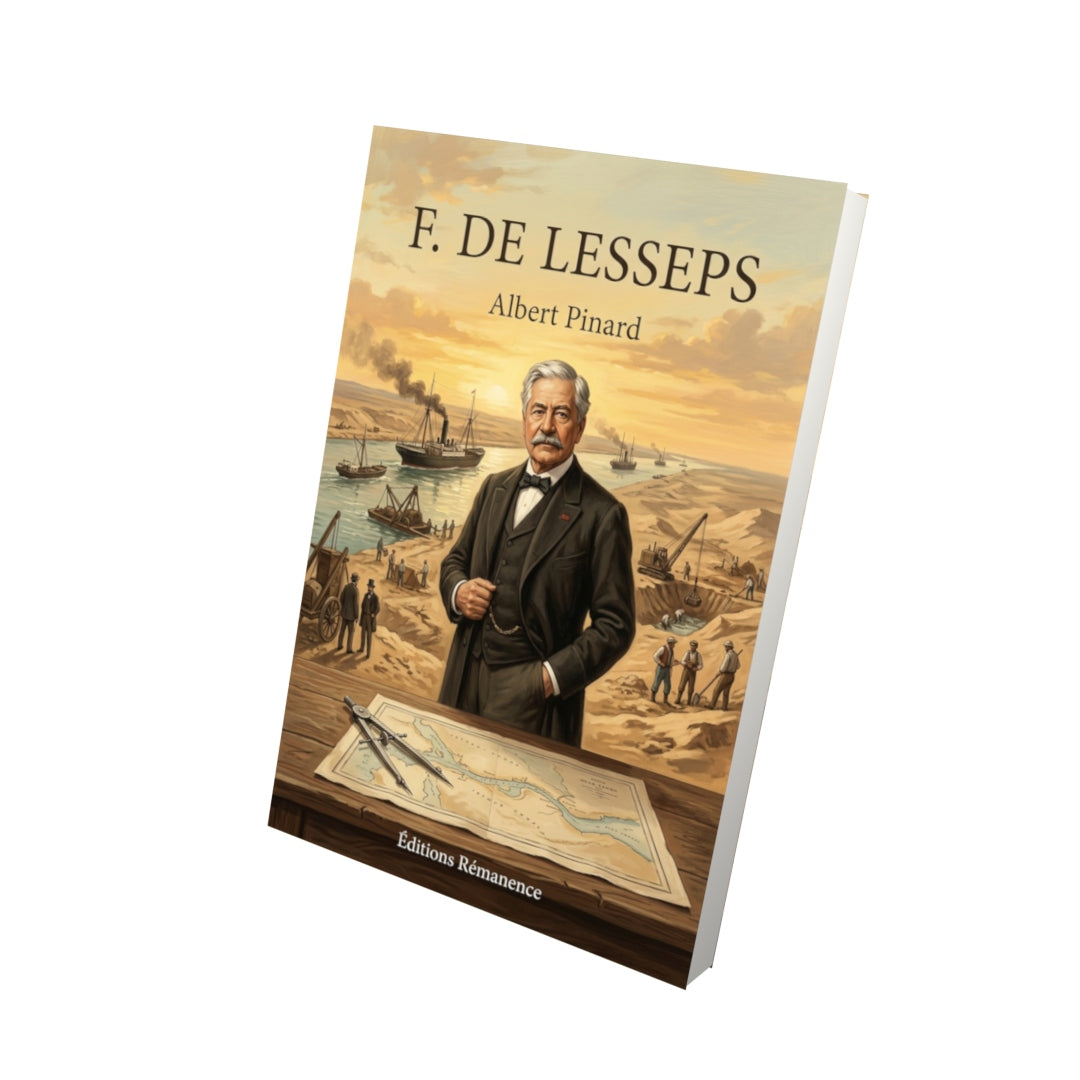 Livre F. de Lesseps par Albert Pinard - Vue 3D - Editions Remanence