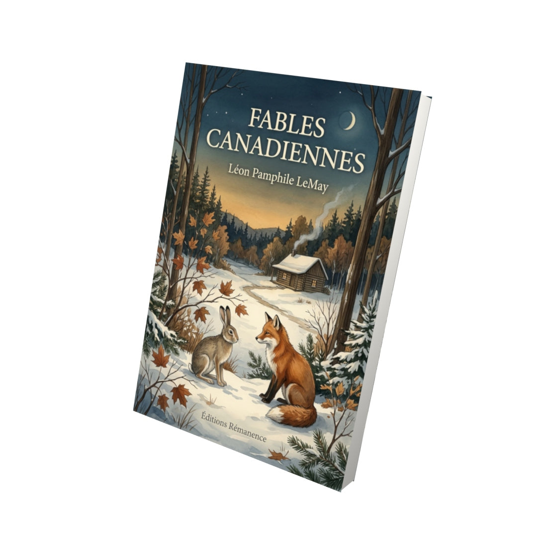 Livre Fables canadiennes par Léon Pamphile LeMay - Vue 3D - Editions Remanence