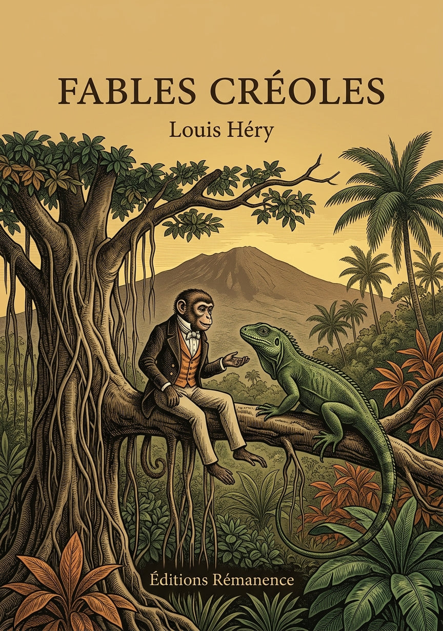 Livre Fables créoles par Louis Héry - Couverture - Editions Remanence