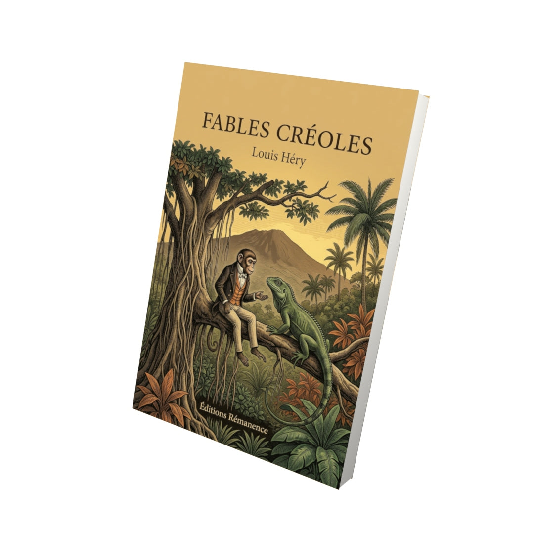 Livre Fables créoles par Louis Héry - Vue 3D - Editions Remanence