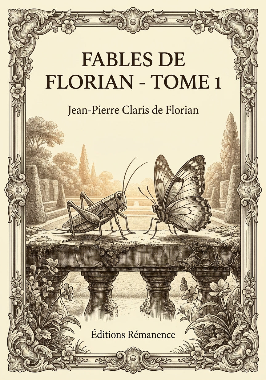 Livre Fables de Florian - Tome 1 par Jean-Pierre Claris de Florian - Couverture - Editions Remanence