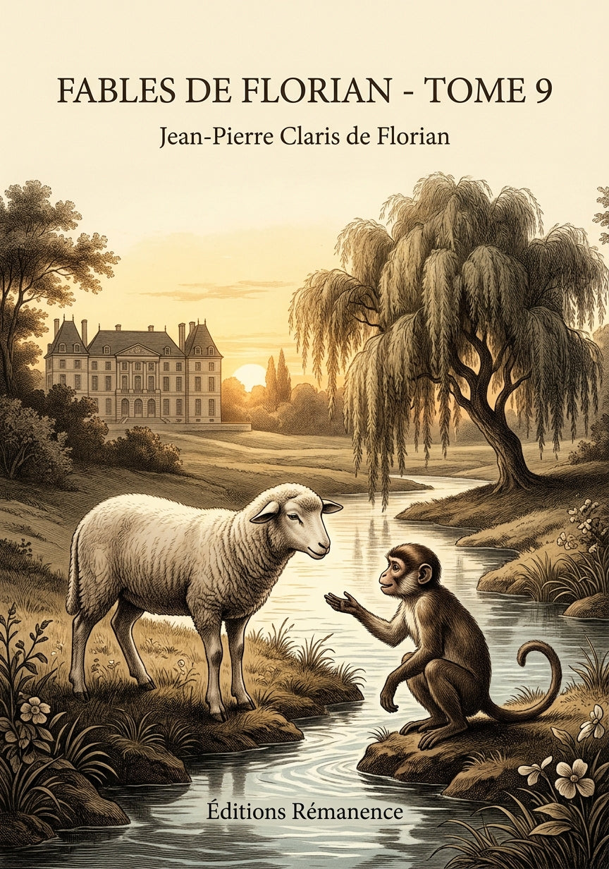 Livre Fables de Florian - Tome 9 par Jean-Pierre Claris de Florian - Couverture - Editions Remanence