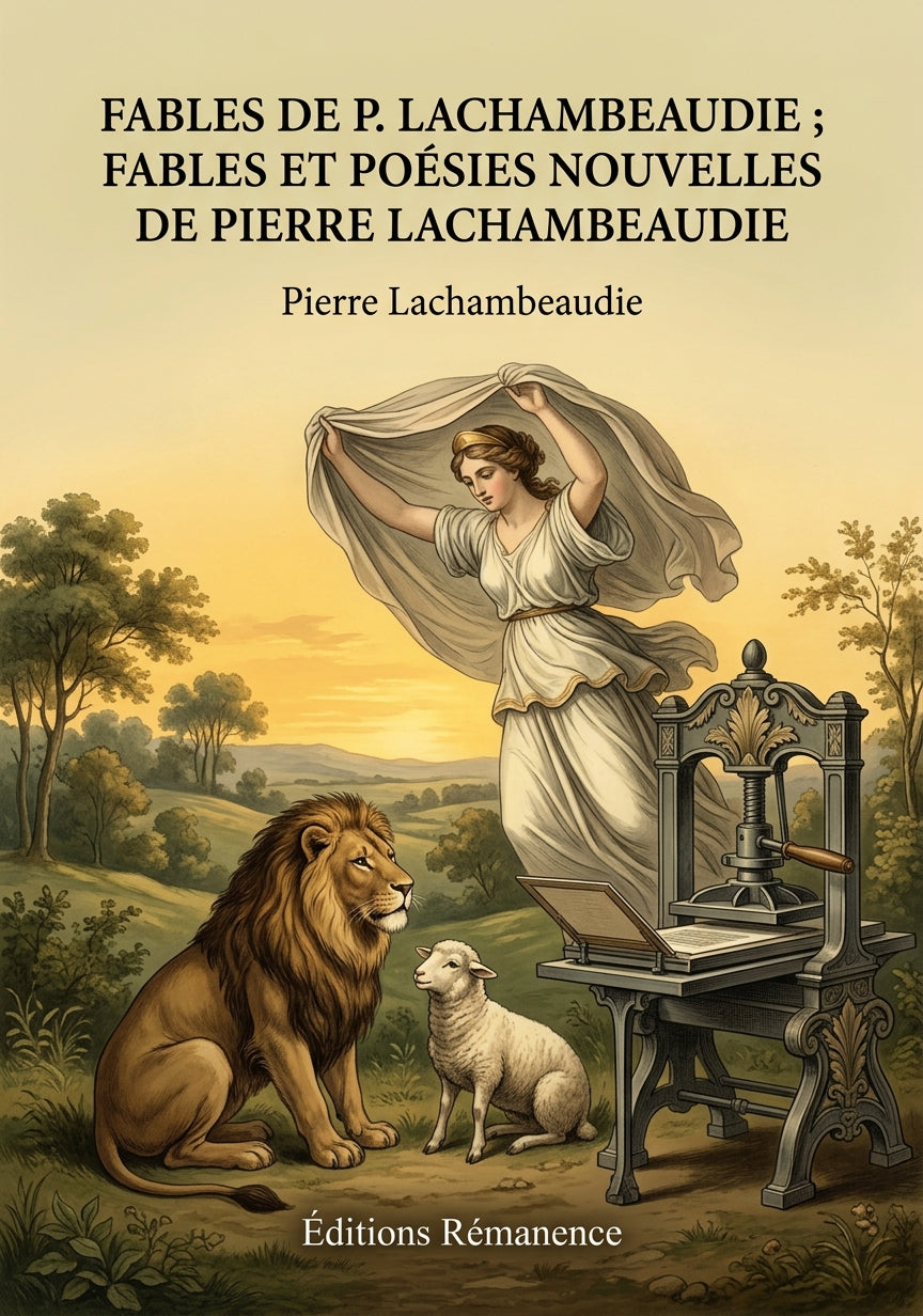 Livre Fables de P. Lachambeaudie ; Fables et Poésies nouvelles de Pierre Lachambeaudie par Pierre Lachambeaudie - Couverture - Editions Remanence