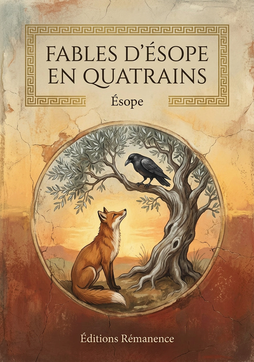 Livre Fables d’Ésope en quatrains par Ésope - Couverture - Editions Remanence
