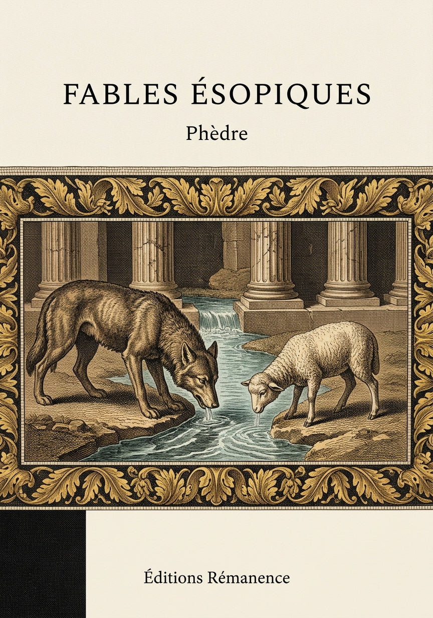 Livre Fables ésopiques par Phèdre - Couverture - Editions Remanence