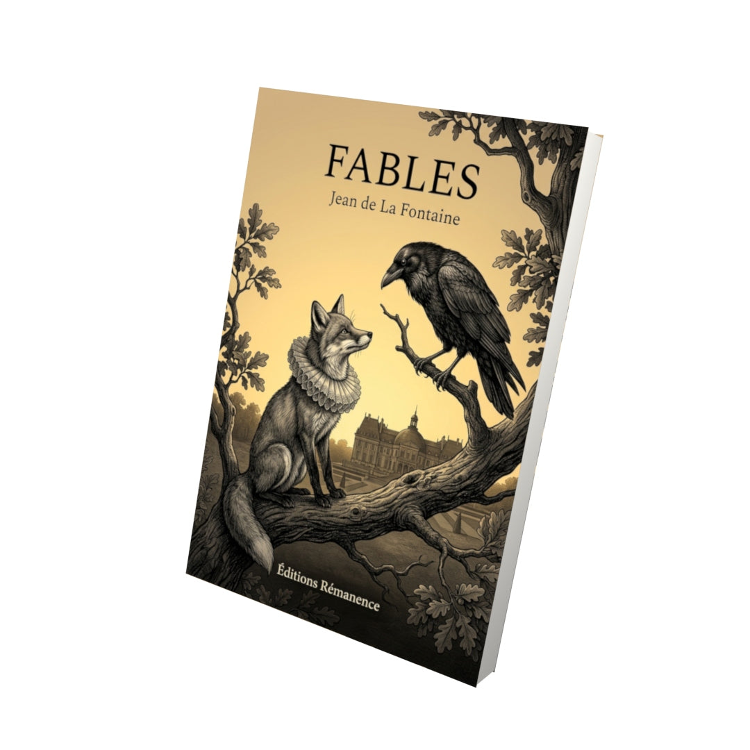 Livre Fables par Jean de La Fontaine - Vue 3D - Editions Remanence
